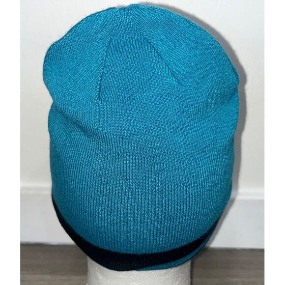 Life is Good Beanie Adult One Size Toboggan Teal Mountain Spellout Gorpcore - Picture 4 of 9